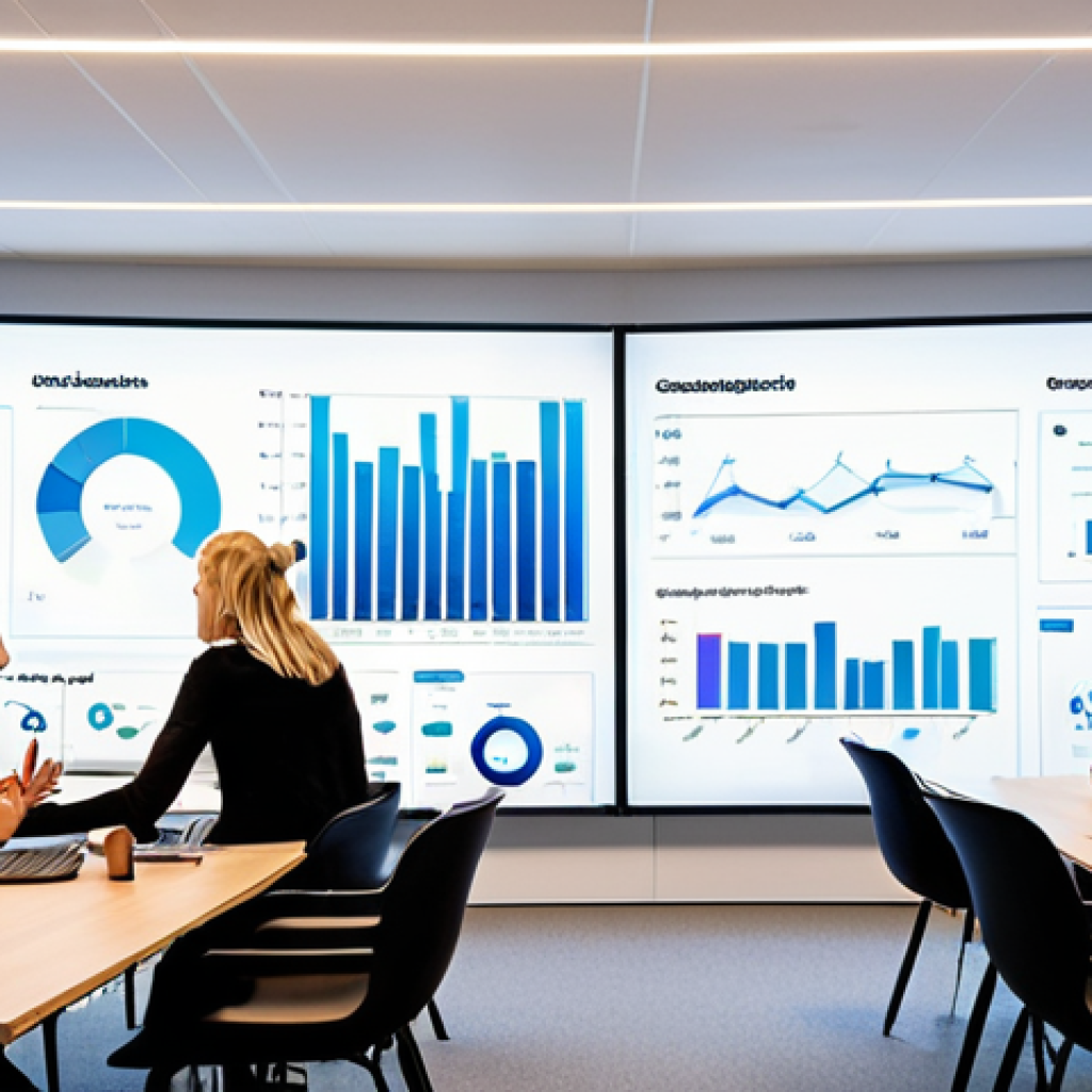 **Prompt:** A modern, brightly lit office space in Stockholm. Several people are collaborating around large touchscreen displays showing financial dashboards with real-time data analytics. Cloud computing icons subtly float in the background. The atmosphere is energetic and efficient, suggesting seamless financial automation. Focus on Scandinavian design elements and a sense of trustworthiness.